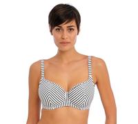 Freya Jewel Cove Underwire Sweetheart Bikini Top Parte Superior, Negro (Stripe Black), 75F para Mujer