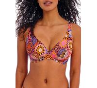 Freya Parte de arriba de bikini Santiago Nights de alto ápice con aros para mujer, Multi, 32H