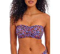 Freya Santiago Nights - Bikini Bandeau con Aros para Mujer, Leopardo, 70G