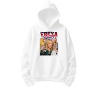 Freya Skye Pic Merch - Sudadera con capucha de invierno para hombre y mujer, informal, manga larga, ropa de calle, blanco, 4XL