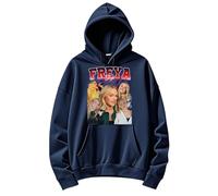 Freya Skye Pic Merch - Sudadera con capucha de invierno para hombre y mujer, informal, manga larga, ropa de calle, azul marino, 3XL