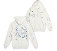 Freya Skye Silent Treatment Merch - Sudadera unisex con cremallera completa y gráfico, ropa de calle, regalo para los amantes de la música, blanco, L