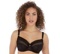 Freya Viva Lace Underwire Side Support Bra Sujetador de Cobertura Completa, Opaco, Encaje Noir, 80HH para Mujer