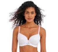 Freya Women's Offbeat Underwire Demi Molded Plunge T-Shirt Bra Sujetador para Camiseta, Opaco, Blanco, 60D para Mujer
