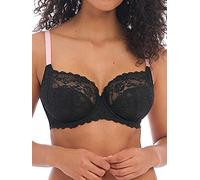 Freya Women's Offbeat Underwire Side Support Bra, Black, 36K