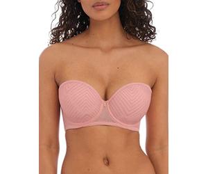 Freya Women's Tailored Underwire Strapless Bra Sujetador, Opaco, Rosa Ceniza, 85H para Mujer