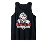 Freyas Blood Runs Through My Veins Frigg - Mitología nórdica Camiseta sin Mangas