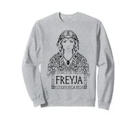 Freyja Viking Warrior Nórdico Mitología Diosa Minimal Sudadera
