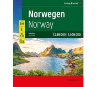 Freytag-Berndt Norway Road Atlas 1:250.000 - 1:400.000 (Map) (Importación USA)