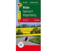 Freytag-Berndt Rhoen - Spessart - Vogelsberg, motorcycle (Map) (Importación USA)