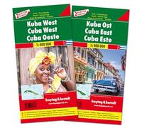 freytag & berndt Straßenkarte Kuba Set West und Ost 1:400.000: 2 Blätter in Kunststoff-Hülle: AK 3503