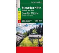 freytag & berndt Straßenkarte Schweden Mitte 1:250.000: Straßen- und Freizeitkarte Sundsvall - Falun - Gävle, Camping- und Stellplätze, Blatt 4: AK 06610