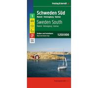 freytag & berndt Straßenkarte Schweden Süd 1:250.000: Straßen- und Freizeitkarte Malmö - Helsingborg - Kalmar, Camping- und Stellplätze, Blatt 1: AK 0667