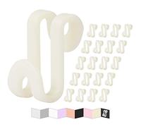 Frezon Ganchos de conexión para colgar ropa, perchas de ropa, clips extensores de perchas, ganchos en cascada, accesorios de terciopelo abrazables, ahorro de espacio para armario, paquete de 60