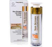 FrezyDerm Sun Screen Velvet Crema Orotectora Solar Facial SPF 50+ con color Textura Aterciopelada, Nude
