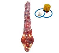 Frfik Accesorio Colgante de cadáver | Decoración de cadáveres de 58.5 Pulgadas | Realista para el Cuerpo de Halloween | Accesorio Espeluznante Reutilizable para casa embrujada, Miedo de