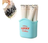 Frfik Clips para bolsas de alimentos | 6 Piezas Divertidas Pinzas De Sellado Hermético - Pinzas para Bolsas, Chips y Almacenamiento de Comida - Hogar Cocina Despensa Camping Pan Dulces Snacks