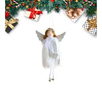Frfik de ángel | Decoraciones para árbol de Navidad | Colgante de Felpa con Campana para Adultos, Cuarto de bebé, árbol, Techo, Boda, jardín, Pared, Patio Trasero, Puerta Delantera