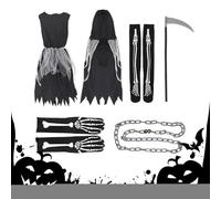 Frfik Disfraz de Miedo Infantil | Traje de Cosplay de Terror para Niños - Disfraz de Cosplay Siniestro, Accesorios para Disfrazar de Niños Pequeños en Carnaval y Fiestas