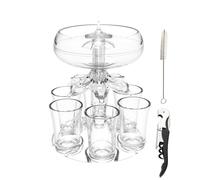 Frfik - Dispensador de bebidas alcohólicas, 6 vertederos de tiro para vino
