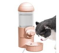 Frfik Dispensador de Botellas de Agua para jaulas para Perros,Dispensador de Agua para perreras | Tazón de Agua calentado para Perrera con sifón automático suspendido 500 ml | Jaula para Mascotas USB