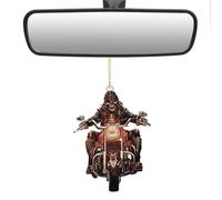 Frfik Espejo de coche de Halloween | Decoración de espejo retrovisor acrílico 2D | Accesorios de visión trasera, accesorios, retrovisor, decoración