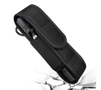 Frfik Funda para linterna, funda protectora portátil de 5 pulgadas para linterna LED, funda de transporte para linterna, funda de transporte de linterna, funda protectora de nailon para caza, camping