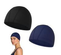 Frfik Gorro de natación para Adultos, 2 Piezas, elástico, Transpirable, Impermeable, para Piscina, Playa, Vacaciones, Verano, Deportes al Aire Libre, Viajes, Senderismo, niños, niñas, Mujeres y