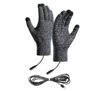 Frfik - Guantes de calefacción eléctricos, guantes eléctricos de invierno, pantalla táctiles, 3 modos para tiempo frío, carreras de conducción de pesca, surf y esquí