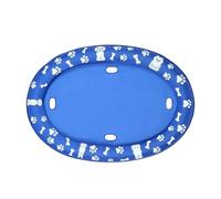 Frfik Hunde Poolmatte - 145cm Aufblasbares Hundefloß | Oxford & PVC Schwimmhilfe, Robustes Wasserspielzeug für Große Mittlere Kleine Hunde Sommer Party Zubehör für Seen Flüsse und Camping