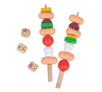 Frfik Juguete De Comida De Barbacoa De Madera | Juego Interactivo Portátil - Juguetes Educativos 3D,para Niños y Chicos Cumpleaños Navidad Pascua Dormitorio Salón