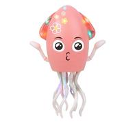 Frfik Juguete de pulpo automático | 8.07 pulgadas Hiri Music Octopus Auto Evitación de obstáculos | ABS USB juguete de música eléctrica recargable con adhesivo para la de Halloween