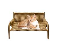 Frfik Katzen Hängematte - 52cm Erhöhtes Hunde Sofa | Stoff Atmungsaktive Sommerliege, Erhöhter Schlafplatz für Kätzchen und Kleine Hunde Innen Außen Möbel für Wohnzimmer und Schlafzimmer Nutzung
