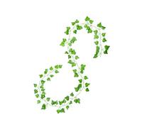 Frfik Künstliche Efeu-Girlande, Kunstpflanze Hängend, Kunstefeu Blätter Girlande Hängepflanze - 2,2 m realistisch wirkende resistente a los rayos UV Kunstblätter-Ranke, perfekt für Party