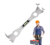 Frfik Llave de fontanero, llave de grifo, corona de fontanero debajo del fregadero, 24 x 5 cm, herramienta de nivelación de acero inoxidable, herramienta de nivelación para baño, apartamento, inodoro