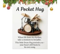 Frfik Music Hug - 2.36 Inches Harz Figur | Handgefertigter Musikliebhaber Gruß - Einzigartiges Andenken Geschenk Für Musiker Und Sammler Ideal Für Geburtstage, Weihnachten, Konzerte Und Wettbewerbe