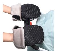 Frfik Pala de mano para cochecito de bebé, forro polar, espadas de mano | Guantes universales de felpa resistentes al agua para padres y cuidadores, accesorios para clima frío invernal con gruesos