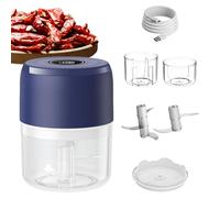 Frfik Picadora de ajo eléctrica mini - pequeños accesorios de cocina - trituradora de carne doméstica - para frutas vegetales cocineros profesionales preparación comidas aficionados cocina