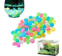 Frfik Piedras luminosas decorativas para jardín y exteriores, 300 unidades, resistentes a la intemperie y realistas | Piedras luminosas para ambientes exteriores, para acuarios, peces, caminos