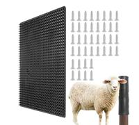 Frfik Poste rascador de cabra, poste rascador de ganado, reutilizable, seguro para aliviar la picazón, tabla de aseo para caballos y vacas