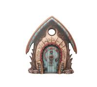 Frfik Puertas de para árboles al Aire Libre,Puerta en Miniatura, Miniaturas de Puerta de casa de muñecas de, de jardín, decoración de Puerta de Elfo, Decoraciones de tocón de árbol, Decoraciones de