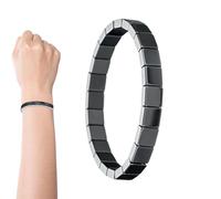 Frfik Pulsera Elástica De Cuentas - Pulsera De Piedra Para Hombre De 8,27 Pulgadas | Pulseras Elástica Joyería Para Hombres - Accesorio Casual Y Formal Para Diario, Oficina, Viajes, Exterior, Fiestas