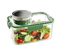 Frfik - Tarro de ensalada portátil con cajas de condimento | Meal Prep - Para vegetarianas Mujeres Estudiantes Viajeras Personas a Dieta Oficina Gimnasio Picnic Viaje Escuela Camping