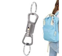 Frfik Titan Schlüsselanhänger Verbinder Ring - Drehbarer Schnellverschluss | Robuster Schlüssel Organizer Clip | Wandern Angeln Auto Mechaniker Reise Camping Schlüsselhalter Sicher Aufbewahrung Tool