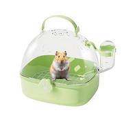 Frfik Transportín para Hámsters | Jaula Portátil Pequeña con Bebedero Incluido | Accesorio de Transporte Respirável para Aves y Pequeñas Mascotas Loros Periquitos y Ninfas