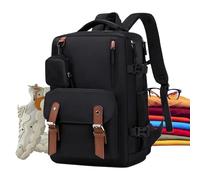 Frfik Travel Backpack - 43 cm Large Capacity Backpack for Men Women - Expandable Waterproof Oxford Cloth Rucksack - School, Work, Hiking, College, Carry-On Luggage -