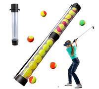 Frfik Tube Recoge Pelotas De Tenis,Tubo Soporte De Pelotas De Tenis | De Gran Capacidad Con Correa Ajustable Para Personal De Campo Equipos Organizadores De Torneos
