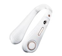 Frfik Ventilador De Cuello Sin Copa | Ventilador De Cuello Portátil De 9 Pulgadas | Ventiladores Portátiles Portátiles Operables De 2400 MAh | Cuerpo Sin Césped Con Manos Libres Para El Aire Para Las