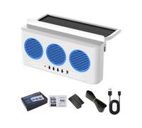 Frfik Ventilador para Ventanilla de Coche,3 Tomas, Ventilador Solar Extractores de Aire, para Ventanilla de Coche | para Autocaravanas, Viajes por Carretera, Conducción Diaria