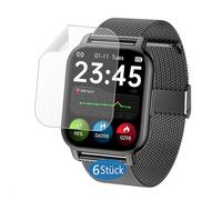 Frgnie Protector de pantalla compatible con Popglory reloj inteligente (6 Pack) TPU Protector para Compatible con IDEALROYAL, Hendari P66 Smartwatch